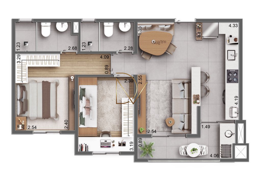 Apartamento à venda com 2 quartos, 1 banheiro e 52m² no Chácara Bela Vista, Sumaré (SP) — foto 22 de 30