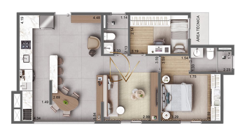 Apartamento à venda com 2 quartos, 1 banheiro e 52m² no Chácara Bela Vista, Sumaré (SP) — foto 24 de 30