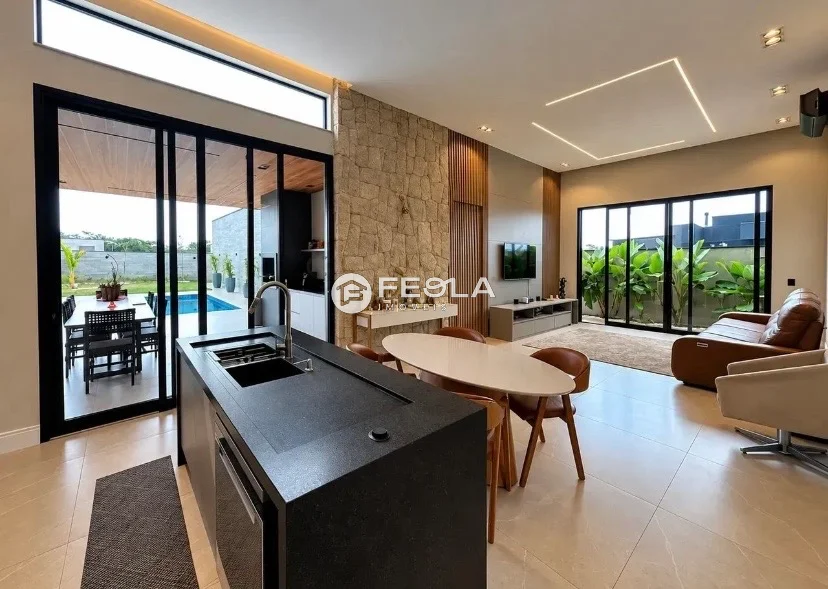 Casa à venda em Nova Odessa, Jardim Residencial Fibra, com 3 suítes, com 242 m², Parque Fortaleza