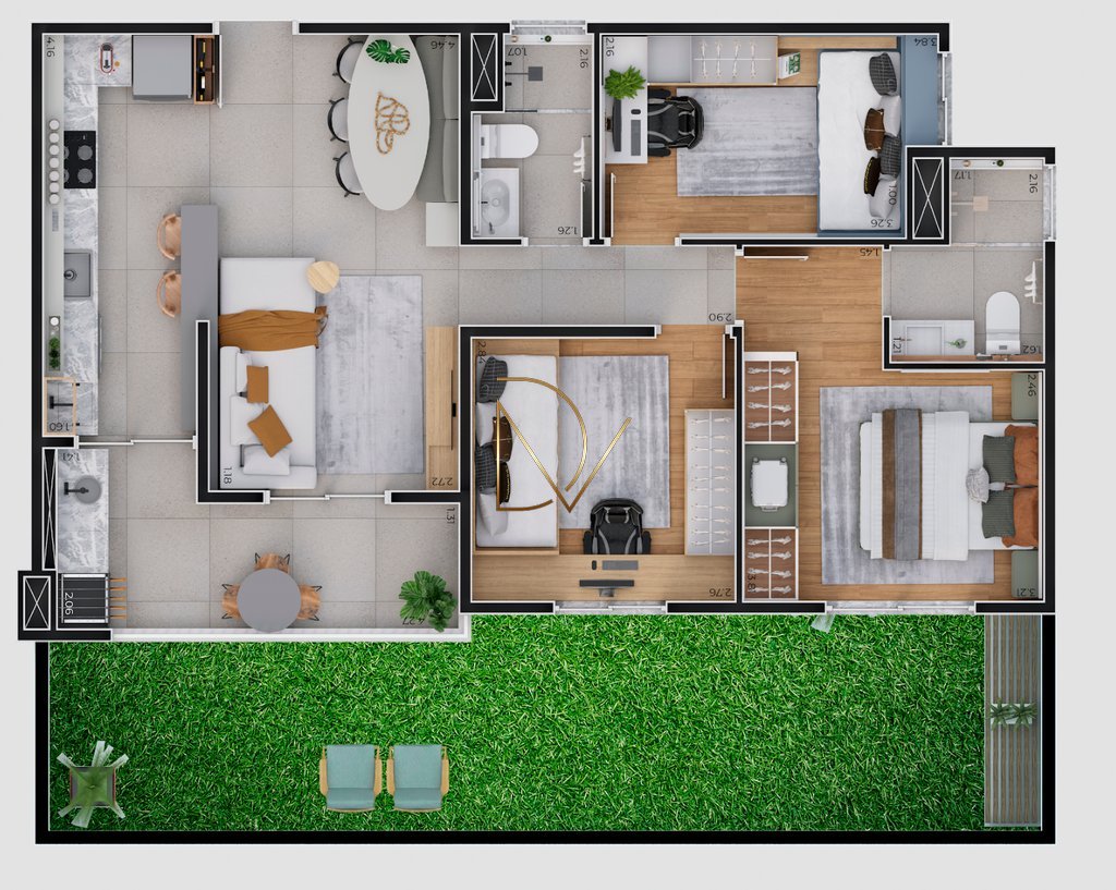 Apartamento à venda com 2 quartos, 1 suíte, 1 vaga e 57m² no Parque Gabriel, Hortolândia (SP) — foto 11 de 30