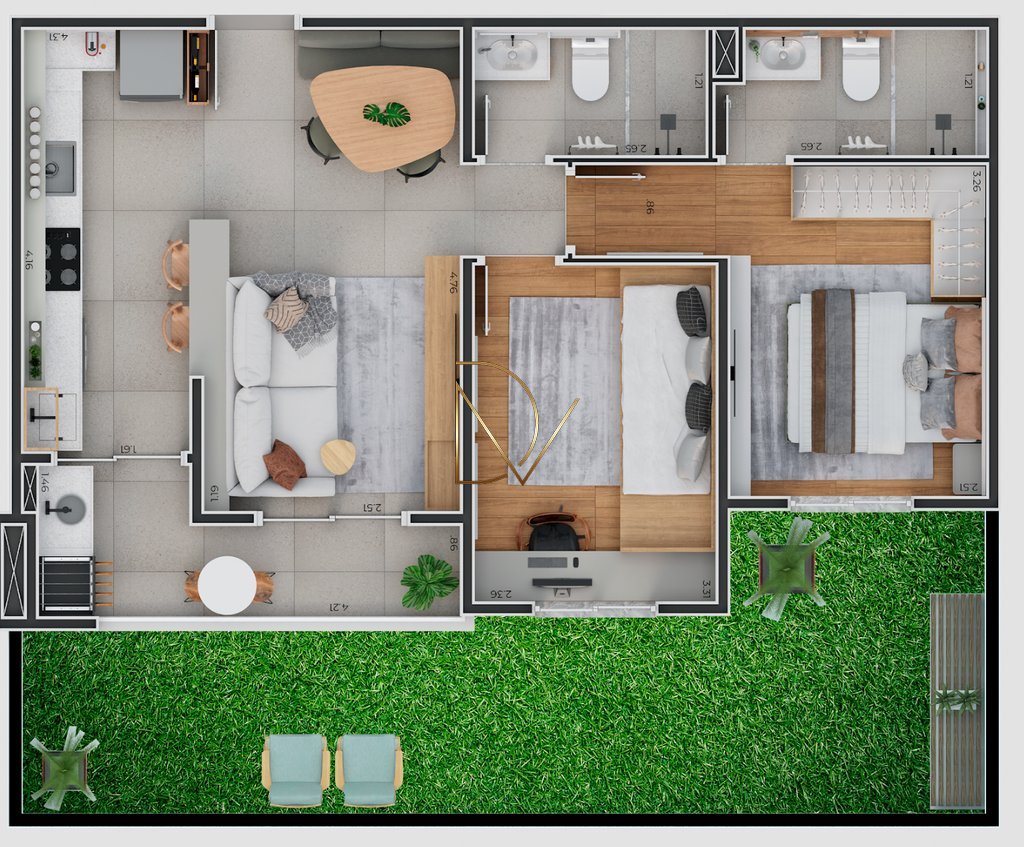 Apartamento à venda com 2 quartos, 1 suíte, 1 vaga e 57m² no Parque Gabriel, Hortolândia (SP) — foto 10 de 30