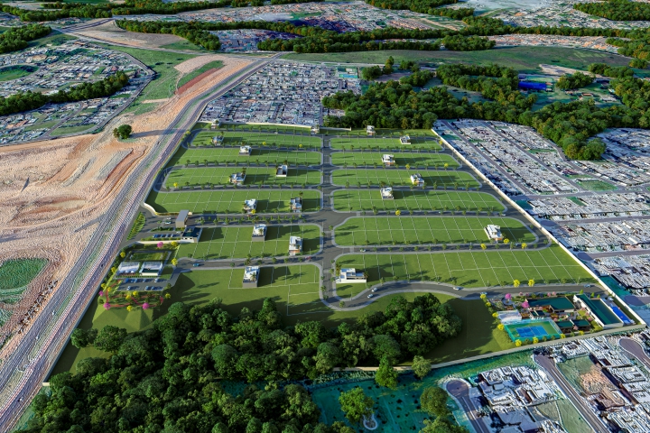 Vista aérea ou renderização do condomínio Alpnach Residence